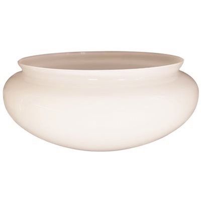 ROYAL COVE REPLACEMENT GLASS FOR MUSHROOM CEILING FIXTURE, 9-1/4 IN. DIAMETER, WHITE