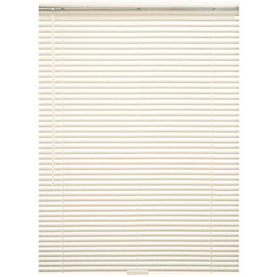 Designer&#39;s Touch Alabaster Cordless Room Darkening 1 in. Vinyl Mini Blind for Window or Door - 7