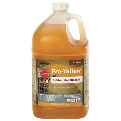 Diversitech 1 Gal. Pro-Yellow Non-Acid Foaming Outdoor Condenser Coil Cleaner (4/Case)