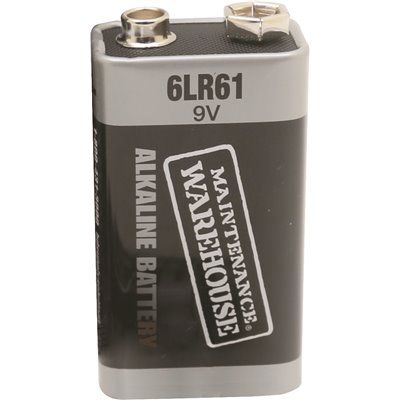 Maintenance Warehouse 9 Volt Alkaline Battery, Package Of 24