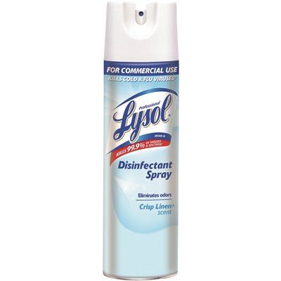 LYSOL DISINFECTANT SPRAY, CRISP LINEN, 19 OZ