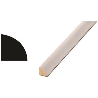 FD.Woodgrain Millwork WM 106 11/16 in. x 11/16 in. x 96 in. Primed Finger-Jointed Quarter Rou