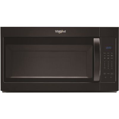 WHIRLPOOL 1.7 CU. FT. OVER THE RANGE MICROWAVE IN BLACK