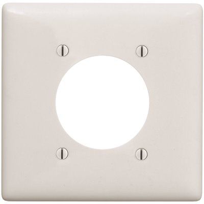 HUBBELL WIRING 2-Gang 2.15 in. Opening Wall Plate - White