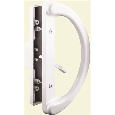 SLIDING DOOR HANDLE, MORTISE STYLE, WHITE