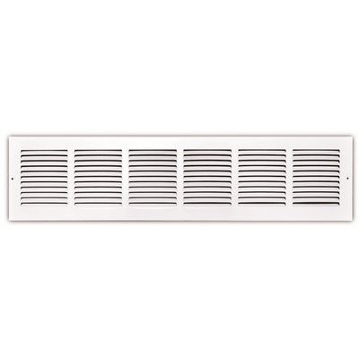 TRUAIRE STAMPED FACE RETURN AIR GRILLE, 30 IN. X 6 IN., WHITE