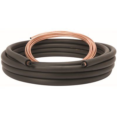 STANDARD AIR CONDITIONER LINE SET, 3/8 IN. LIQUID LINE X 3/4 IN. SUCTION LINE WITH 3/4 IN. INSUL