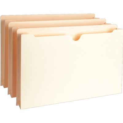 FD.S.P. Richards Co. FILE POCKETS, LEGAL, STRAIGHT CUT TAB, 1-1/2 IN. EXPANSION, 300 SHEET CA