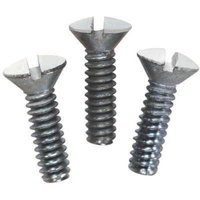 Leviton 1/2 in. Long 6-32 Thread Oval Head Milled Slot Replacement Wallplate Screws, White