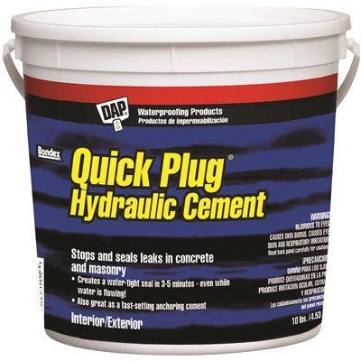 DAP® QUICK PLUG HYDRAULIC &amp; ANCHORING CEMENT, 10 LB.