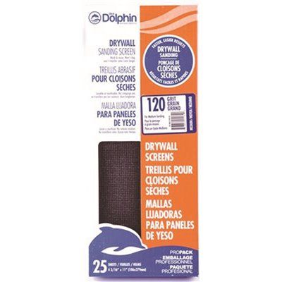 Linzer 4-3/16 in. x 11 in. 120 Grit Silicon Carbide Drywall Screens (25 Pack)