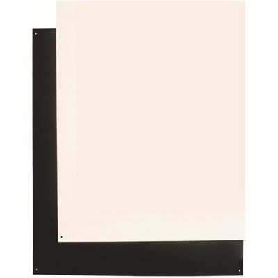 30 in. x 24 in. Range Splash Guard Reversible Black/Bisque