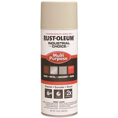 Rust-Oleum Industrial Choice 12 oz. 1600 System Enamel Gloss Almond Spray Paint