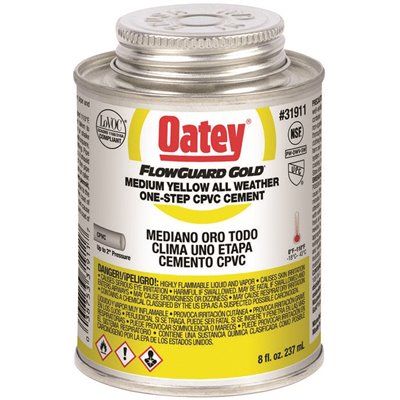 OATEY® CPVC FLOWGUARD GOLD 1-STEP, YELLOW, 8 OZ.