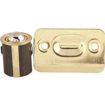 ANVIL MARK® CABINET DRIVE-IN BULLET BALL CATCH, BRASS PLATED, 5 PER PACK