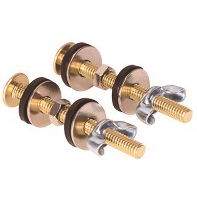 CLOSE COUPLED BOLT COMBINATION, 5/16 IN. X 3 IN. SOLID BRASS