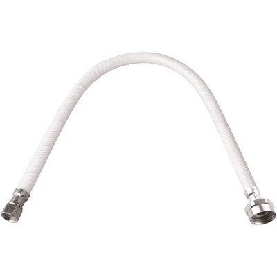 TOILET TANK WATER CONNECTOR SUPPLY LINE, 3/8 IN. COMPRESSION X 7/8 IN. BALLCOCK NUT X 12 IN. LON