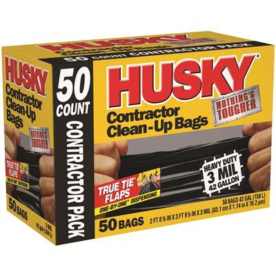 HUSKY 42 Gal. Contractor Bags (50-Count)