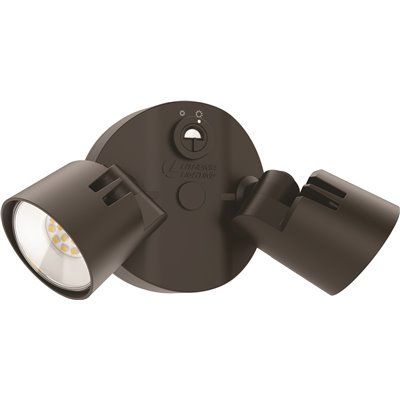 FD.Lithonia Lighting Contractor Select HGX Dark Bronze Outdoor Integrated LED Flood Light wit