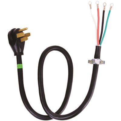WHIRLPOOL® 4 WIRE RANGE CORD, 40 AMP, 4 FT.