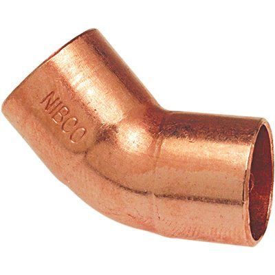 NIBCO 5/8 in. Copper Pressure Cup x Cup 45 Degree Elbow Fitting