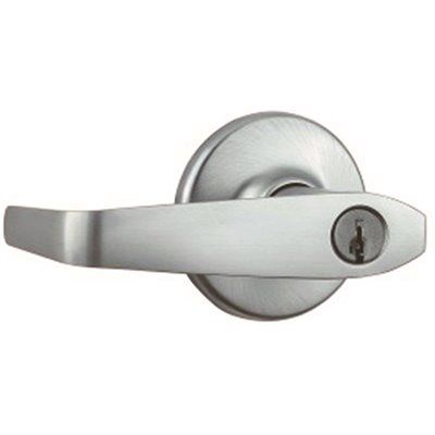 Kwikset Carson Entry SmartKey Security Lever Vestibule, Satin Nickel, Ul Ada Compliant