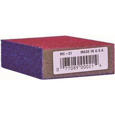 Linzer 4 in. x 2-5/8 in. x 1 in. Medium/Coarse Sanding Sponge