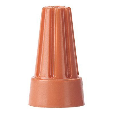 SMALL WIRE NUT - BOX OF 100-Orange