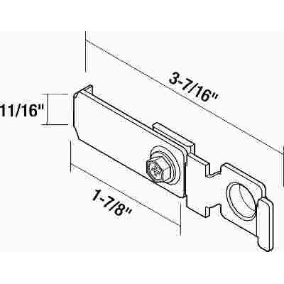 STRYBUC INDUSTRIES Bi-Fold Pivot Bracket