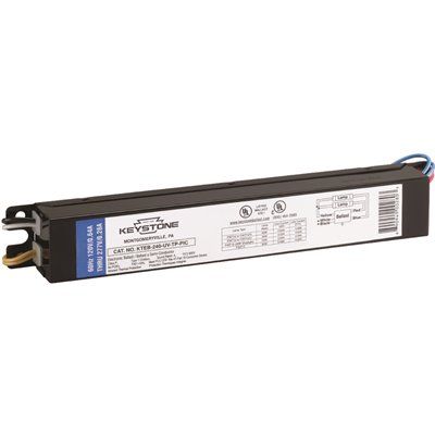 Keystone Technologies 40-Watt 2-Lamp T12 4 ft. Rapid Start Electronic Fluorescent Replacement Ba