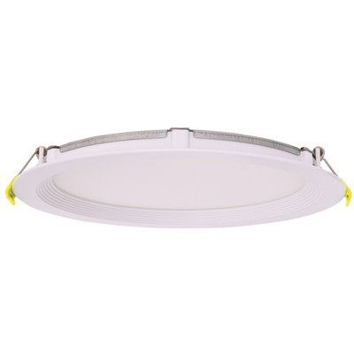 8 in. Selectable CCT Ultra-Slim Direct Fit Canless Integrated LED Recessed Light Trim for Shallo