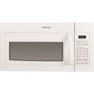 HOTPOINT® 1.6 CU.FT. OVER-THE-RANGE MICROWAVE OVEN, WHITE, 950 W