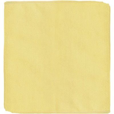 Renown 12 in. x 12 in. General Purpose Microfiber Cloth in Yellow (12-Pack)