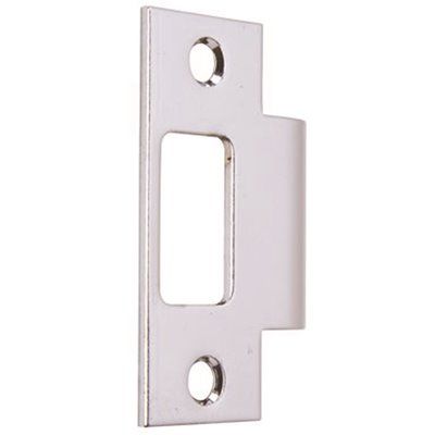 Kwikset 2-3/4 in. x 1-1/8 in. Metal Satin Chrome Jamb Strike