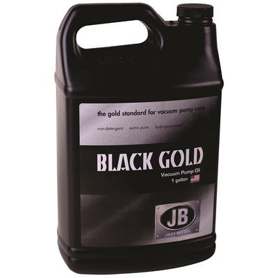 JB INDUSTRIES VACUUM PUMP OIL, BLACK GOLD, 1 GALLON, 6 PER CASE