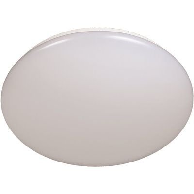 EnviroLite 14 in. 1-Light White Selectable Dimmable LED Flush Mount