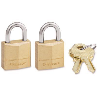 MASTER LOCK® BRASS PADLOCK 3/4 IN.