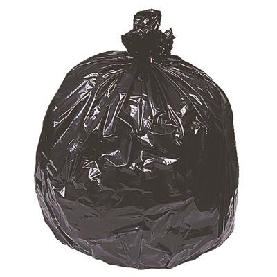 EARTHSENSE LOW-DENSITY CAN LINER 55-60 GALLON BLACK FLAT 100/CS