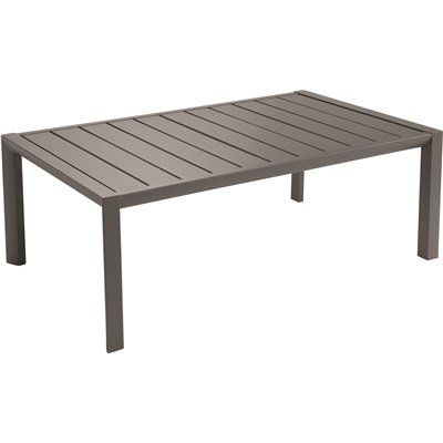 Sunset Volcanic Black Rectangle Aluminum Outdoor Coffee Table