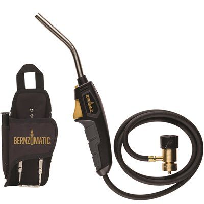 Bernzomatic Map-Pro Gas and Propane Gas Compatible Blow Torch with 4-1/2 ft. Extended Hose