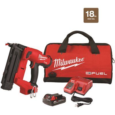 M18 FUEL GEN II 18-Volt 18-Gauge Lithium-Ion Brushless Cordless Brad Nailer Kit with One 2.0 Ah
