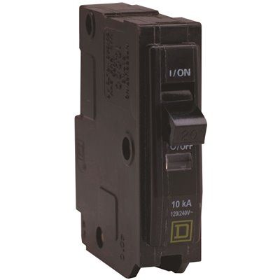 Square D QO 20 Amp Single-Pole Circuit Breaker(QO120CP)