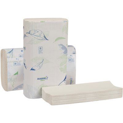 RENOWN® MULTIFOLD PAPER TOWELS, WHITE, 9-1/8X9-1/2 IN., 16/250-COUNT PACKS PER CASE