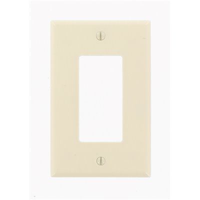 Leviton 1-Gang Decora Midway Rocker Switch Wall Plate, Light Almond