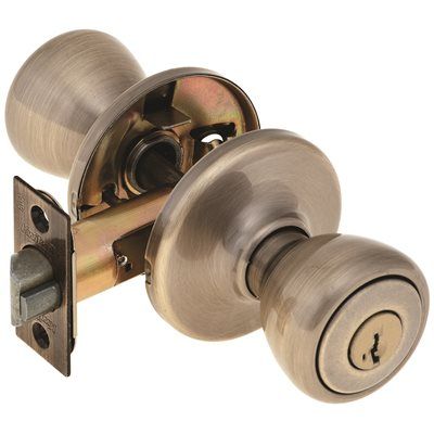Smartkey Entry Lockset-Antique Brass