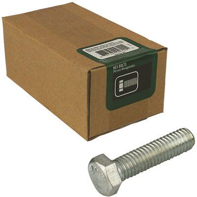 Everbilt 3/8 in.-16 x 2-1/2 in. Zinc Plated Hex Bolt (25-Pack)