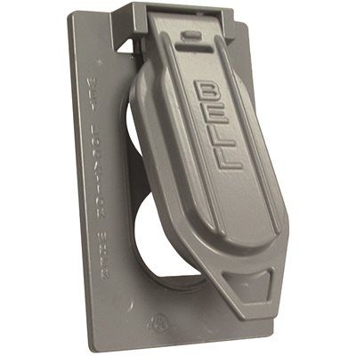 HUBBELL WEATHERPROOF COVER SINGLE GANG DUPLEX VERTICAL