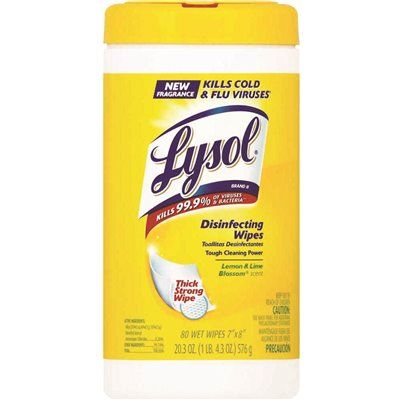 LYSOL SANI WIPES CITRUS 80 COUNT