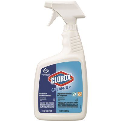 CLOROX CLEAN UP DISINFECTANT CLEANER WITH BLEACH, 32 OZ SPRAY BOTTLE