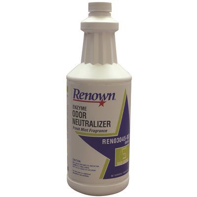 RENOWN® ENZYME ODOR NEUTRALIZERS, FRESH MINT, QUART